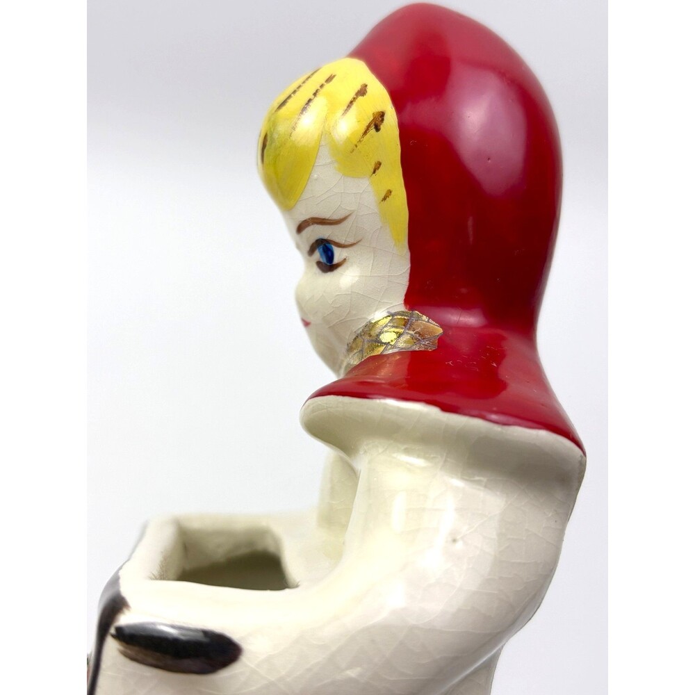 VTG Hull Ware Little Red Riding Hood Wall Pocket Planter Vase - Picture 9 of 16